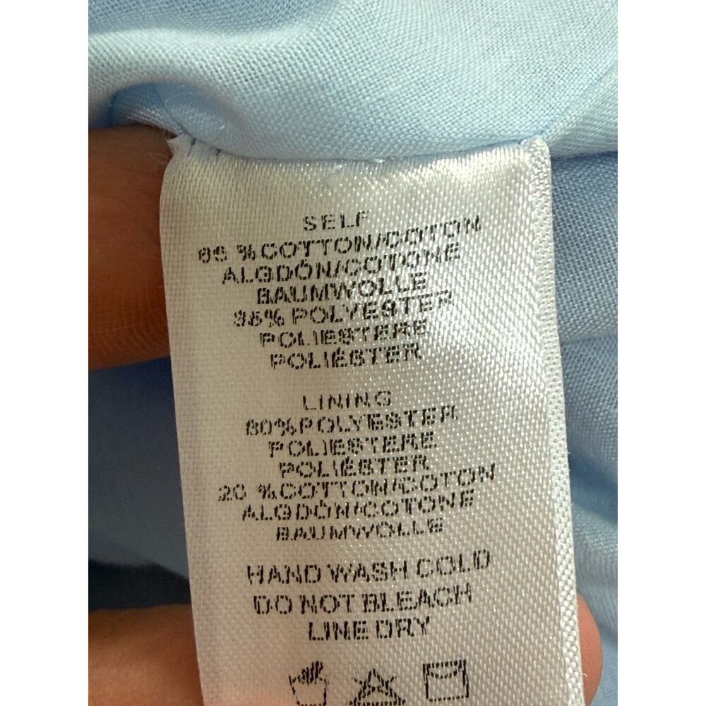 Sunday In Brooklyn Women Blue Smocked Midi Sundress Milkmaid Cottagecore⁠ Size M - Picture 13 of 14